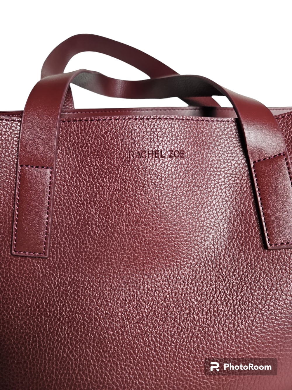 Rachel Zoe Arialith Burgandy Vegan Leather Everyday Tote Bag - Picture 5 of 7